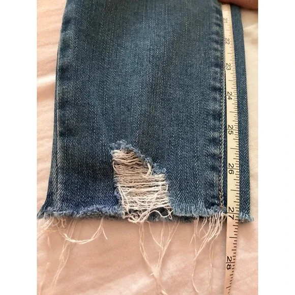 Paige Jeans Womens Size 27 Blue Verdugo Ankle Raw Hem mid rise skinny - Picture 11 of 11
